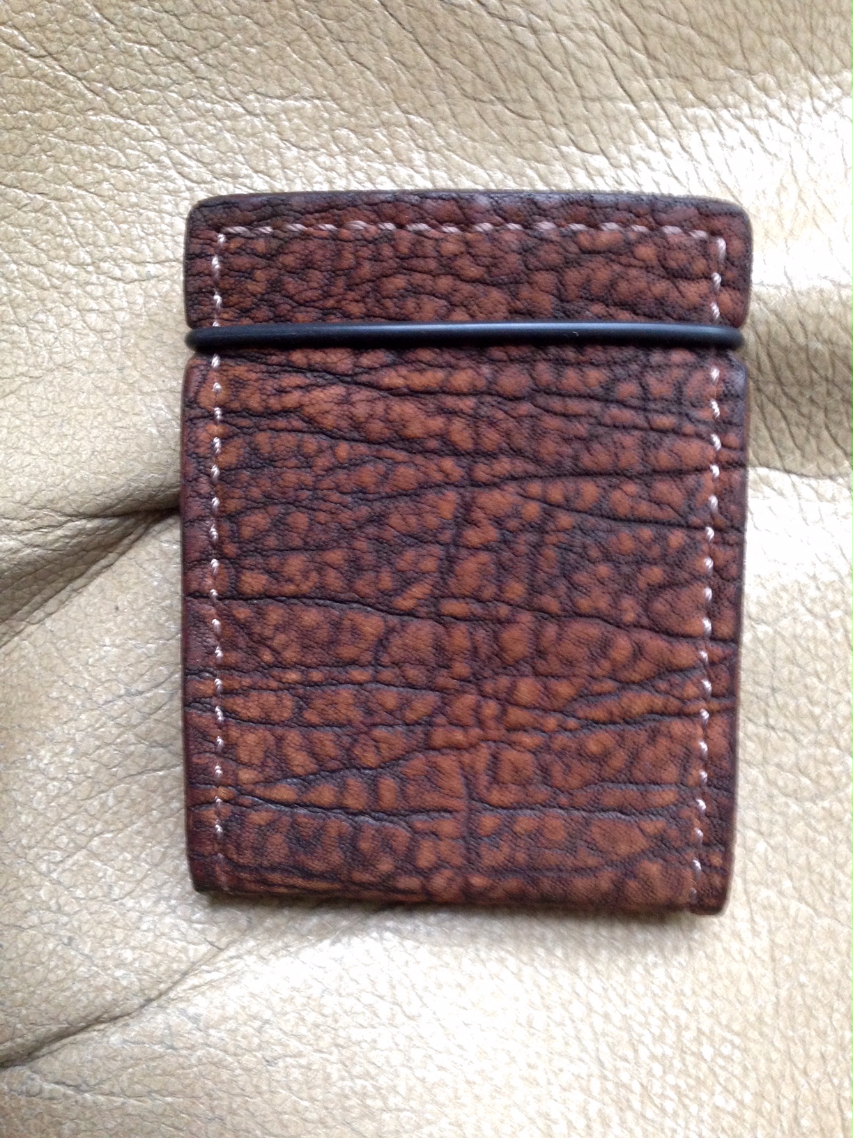 Exotic Leather Cash Cover Wallet - Hill Country Leather - 512-550-0593