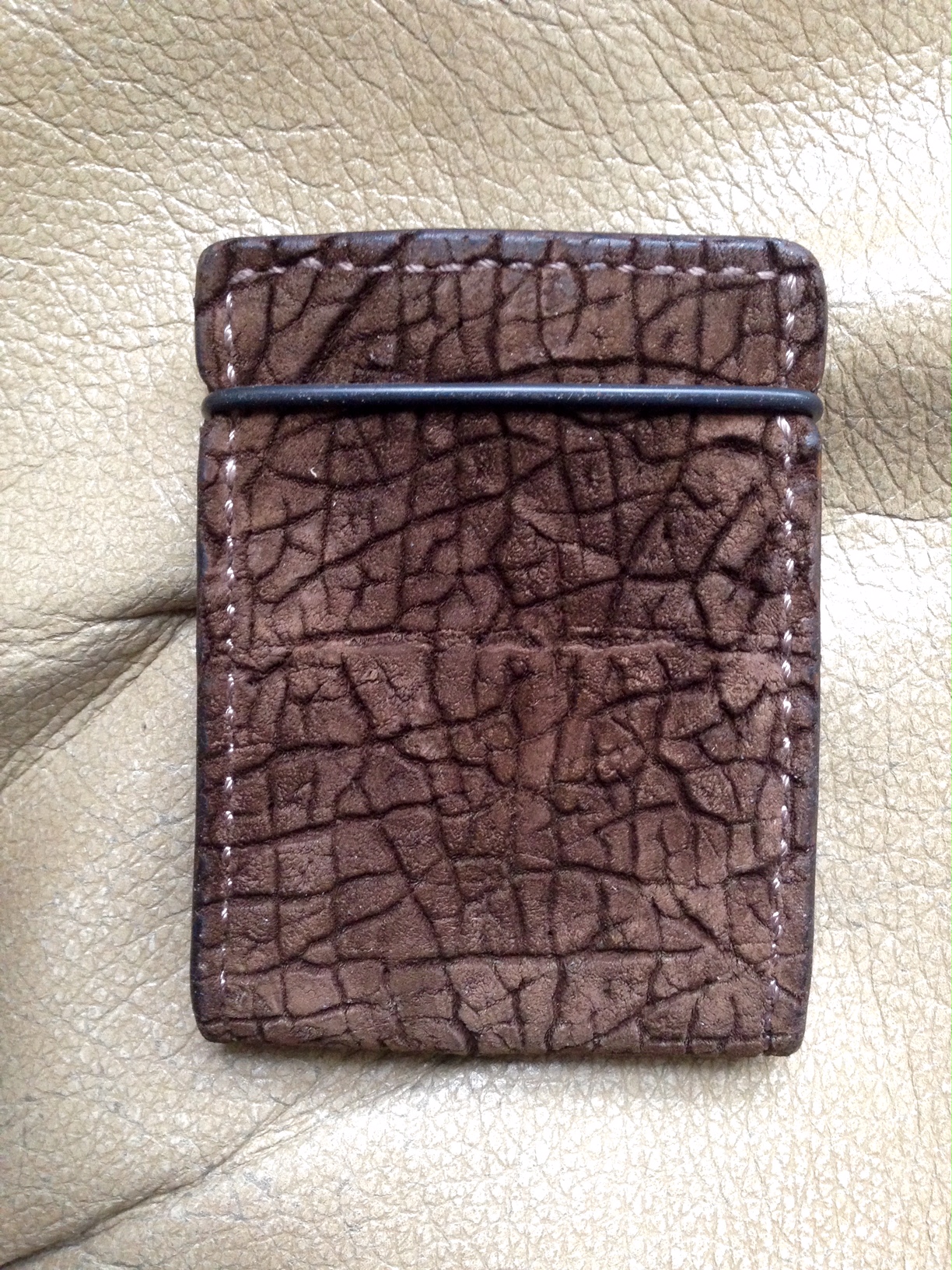 Exotic Leather Cash Cover Wallet - Hill Country Leather - 512-550-0593