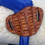 Hill Country Leather - hornback exotic leather bikini holster 3