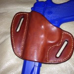 Hill Country Leather - hornback exotic leather bikini holster back