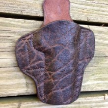 Hill Country Leather -elephant exotic leather low pro holster 3