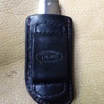 Hill Country Leather - exotic leather folder knife sheath back