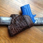 Hill Country Leather - alligator small of back exotic leather holster with belt